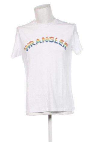 Мъжка тениска Wrangler, Размер M, Цвят Бял, Цена 50,40 лв.
