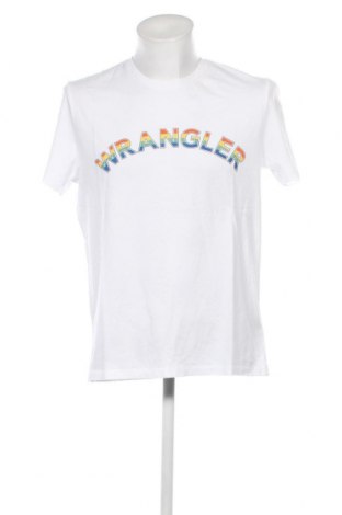 Мъжка тениска Wrangler, Размер L, Цвят Бял, Цена 56,00 лв.