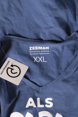 Мъжка тениска Zeeman, Размер XXL, Цвят Син, Цена 13,00 лв.