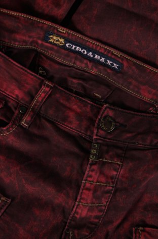 Pánské džíny  Cipo & Baxx, Velikost L, Barva Červená, Cena  654,00 Kč