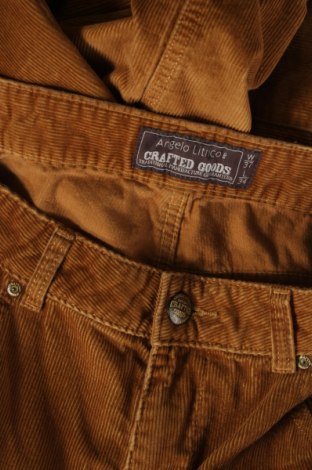 Pantaloni raiați de bărbați Angelo Litrico, Mărime L, Culoare Bej, Preț 38,16 Lei