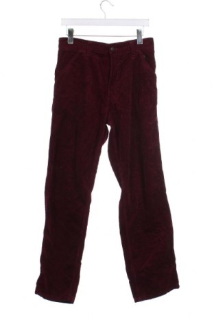 Pantaloni raiați de bărbați Carhartt, Mărime S, Culoare Roșu, Preț 134,21 Lei