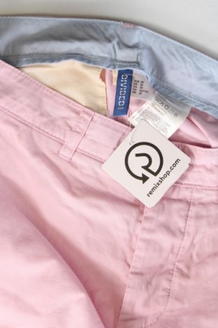 Мъжки къс панталон H&M Divided, Размер XS, Цвят Розов, Цена 15,25 лв.