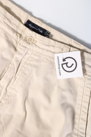 Мъжки къс панталон Massimo Dutti, Размер L, Цвят Бежов, Цена 21,32 лв.