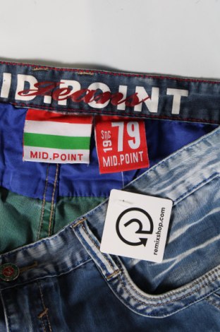 Pantaloni scurți de bărbați Mid Point, Mărime L, Culoare Albastru, Preț 195,66 Lei