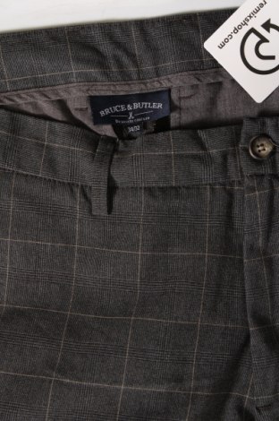 Pantaloni de bărbați Bruce & Butler, Mărime L, Culoare Gri, Preț 36,84 Lei