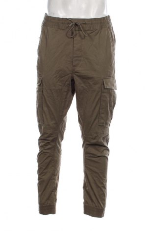 Pantaloni de bărbați H&M L.O.G.G., Mărime M, Culoare Verde, Preț 95,39 Lei