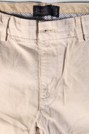 Ανδρικό παντελόνι Indian Terrain, Μέγεθος M, Χρώμα Εκρού, Τιμή 8,66 €
