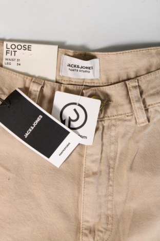 Herrenhose Jack & Jones, Größe M, Farbe Beige, Preis 9,49 €