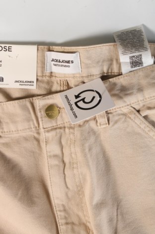 Herrenhose Jack & Jones, Größe L, Farbe Beige, Preis 9,49 €