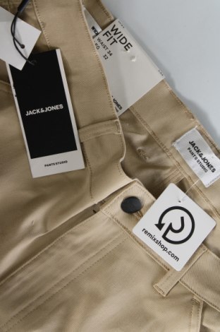 Ανδρικό παντελόνι Jack & Jones, Μέγεθος L, Χρώμα  Μπέζ, Τιμή 25,52 €