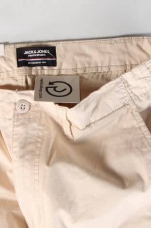 Pantaloni de bărbați Jack & Jones, Mărime M, Culoare Ecru, Preț 113,98 Lei