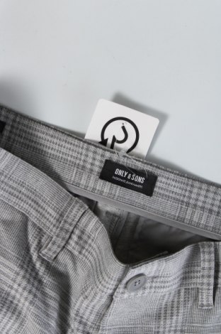 Мъжки панталон Only & Sons, Размер M, Цвят Сив, Цена 17,02 лв.