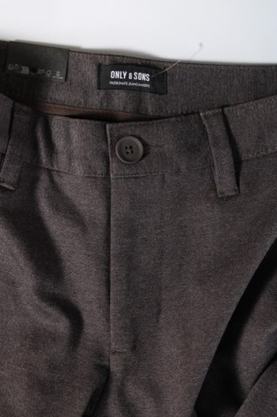 Ανδρικό παντελόνι Only & Sons, Μέγεθος M, Χρώμα Γκρί, Τιμή 10,20 €