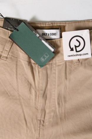 Herrenhose Only & Sons, Größe S, Farbe Beige, Preis € 8,30