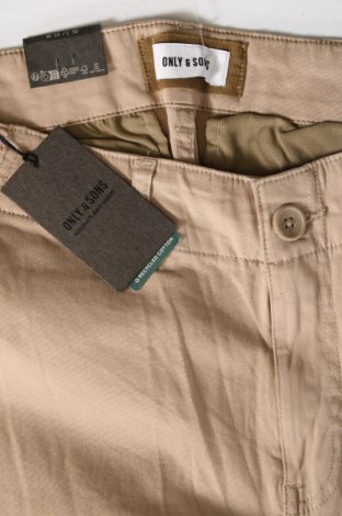 Pantaloni de bărbați Only & Sons, Mărime L, Culoare Bej, Preț 60,53 Lei