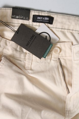 Pantaloni de bărbați Only & Sons, Mărime S, Culoare Bej, Preț 59,01 Lei