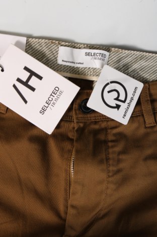 Pantaloni de bărbați Selected Homme, Mărime M, Culoare Maro, Preț 177,63 Lei