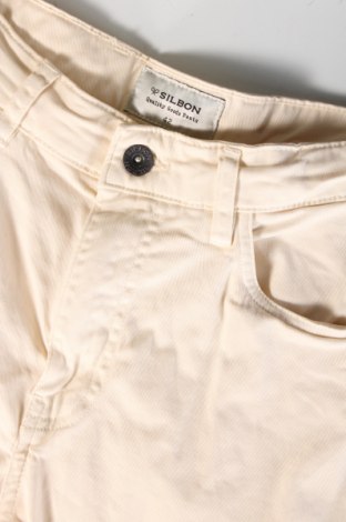 Pantaloni de bărbați Silbon, Mărime M, Culoare Ecru, Preț 230,27 Lei