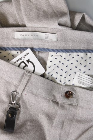 Ανδρικό παντελόνι Zara Man, Μέγεθος S, Χρώμα Γκρί, Τιμή 7,52 €