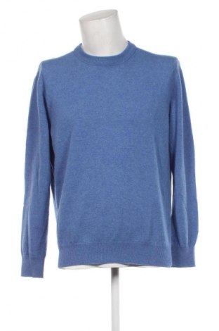 Мъжки пуловер ANDREA FENZI, Размер L, Цвят Син, Цена 19,94 лв.