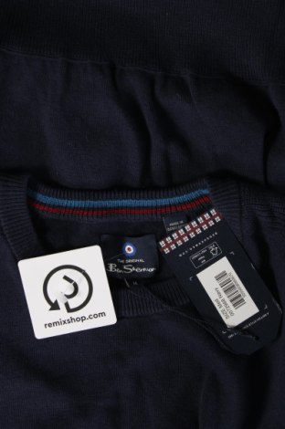 Мъжки пуловер Ben Sherman, Размер M, Цвят Син, Цена 91,00 лв.