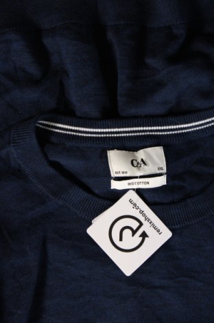 Мъжки пуловер C&A, Размер XXL, Цвят Син, Цена 17,98 лв.