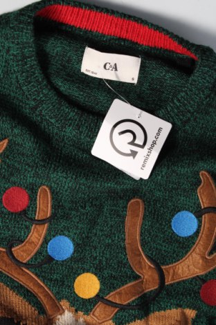 Ανδρικό πουλόβερ C&A, Μέγεθος S, Χρώμα Πράσινο, Τιμή 10,76 €