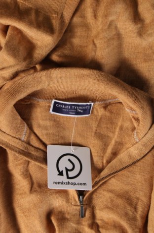 Мъжки пуловер Charles Tyrwhitt, Размер S, Цвят Бежов, Цена 46,50 лв.