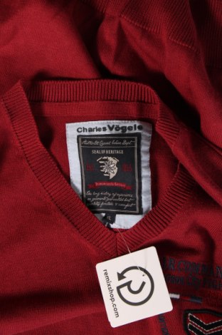 Pánský svetr  Charles Vogele, Velikost XL, Barva Červená, Cena  220,00 Kč