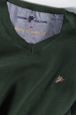 Мъжки пуловер Denim Culture, Размер M, Цвят Зелен, Цена 46,20 лв.