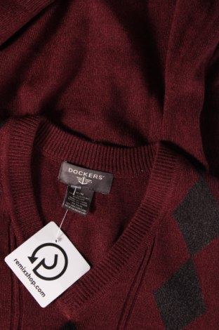 Мъжки пуловер Dockers, Размер M, Цвят Червен, Цена 58,90 лв.