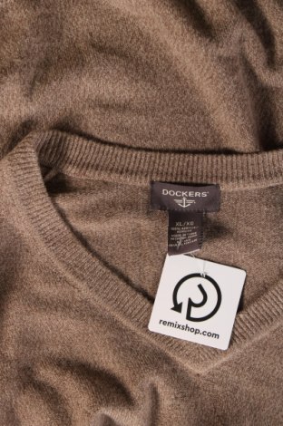 Мъжки пуловер Dockers, Размер XL, Цвят Бежов, Цена 58,90 лв.