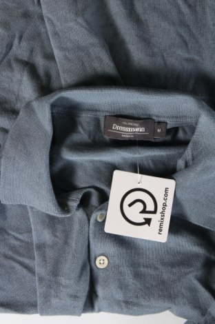 Ανδρικό πουλόβερ Dressmann, Μέγεθος M, Χρώμα Μπλέ, Τιμή 10,52 €