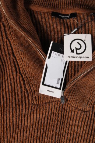 Ανδρικό πουλόβερ Jack & Jones PREMIUM, Μέγεθος L, Χρώμα Καφέ, Τιμή 22,62 €