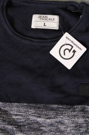 Ανδρικό πουλόβερ Jean Pascale, Μέγεθος L, Χρώμα Μπλέ, Τιμή 10,58 €