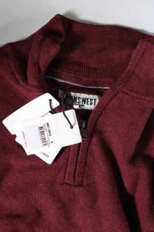 Ανδρικό πουλόβερ Jeanswest, Μέγεθος S, Χρώμα Κόκκινο, Τιμή 27,15 €