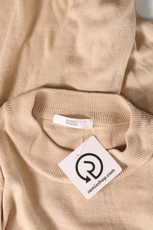 Мъжки пуловер Marks & Spencer, Размер S, Цвят Бежов, Цена 16,20 лв.