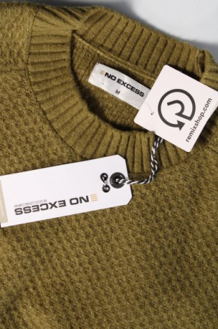 Ανδρικό πουλόβερ No Excess, Μέγεθος M, Χρώμα Πράσινο, Τιμή 22,62 €