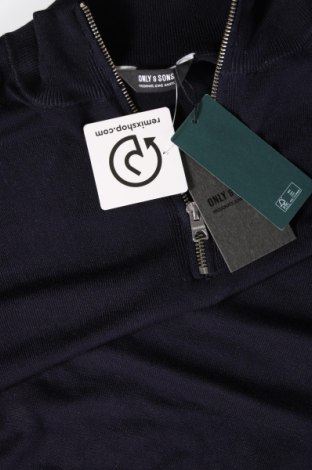 Ανδρικό πουλόβερ Only & Sons, Μέγεθος XL, Χρώμα Μπλέ, Τιμή 13,51 €