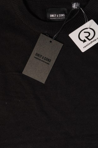 Мъжки пуловер Only & Sons, Размер M, Цвят Черен, Цена 26,22 лв.