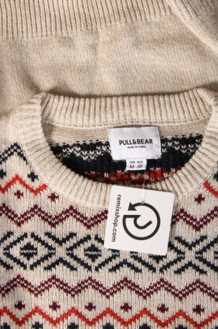 Мъжки пуловер Pull&Bear, Размер M, Цвят Бежов, Цена 17,40 лв.