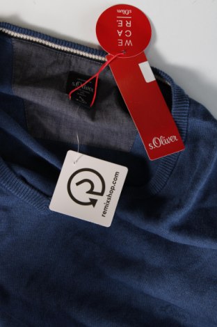 Ανδρικό πουλόβερ S.Oliver, Μέγεθος 3XL, Χρώμα Μπλέ, Τιμή 35,72 €