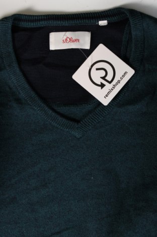 Ανδρικό πουλόβερ S.Oliver, Μέγεθος L, Χρώμα Πράσινο, Τιμή 13,04 €