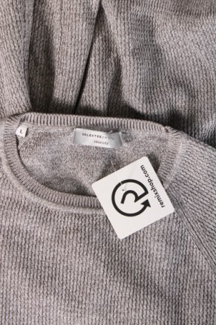 Pánsky sveter  Selected Homme, Veľkosť L, Farba Sivá, Cena  18,32 €