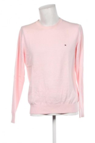 Мъжки пуловер Tommy Hilfiger, Размер L, Цвят Розов, Цена 84,55 лв.