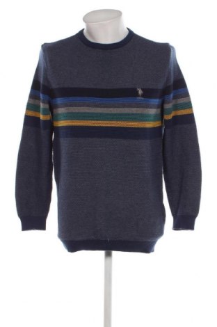Męski sweter U.S. Polo Assn., Rozmiar L, Kolor Niebieski, Cena 85,52 zł