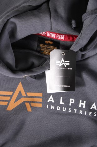 Мъжки суичър Alpha Industries, Размер S, Цвят Сив, Цена 68,20 лв.