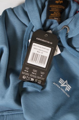 Herren Sweatshirt Alpha Industries, Größe M, Farbe Blau, Preis 31,96 €