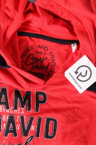 Herren Sweatshirt Camp David, Größe M, Farbe Rot, Preis 38,27 €